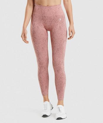 Legginsy Damskie Gymshark Adapt Fleck Seamless Różowe | PL 2259QMA